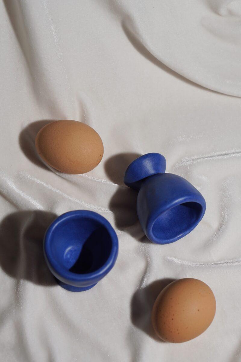 Blue Egg Cups Marina Barro